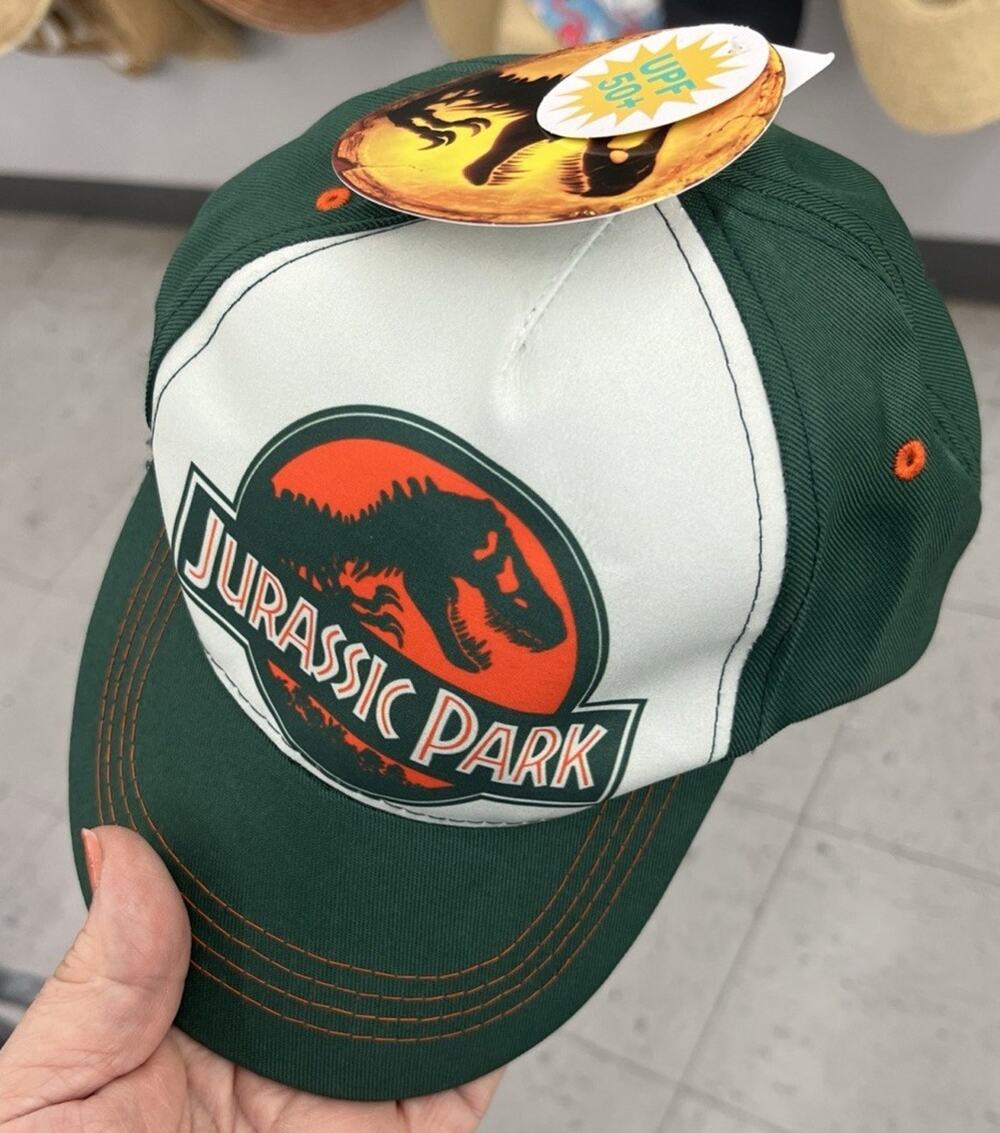 Jurassic Park Baseball Cap Hat Boy Size OS Adjustable Universal City Studios SPF